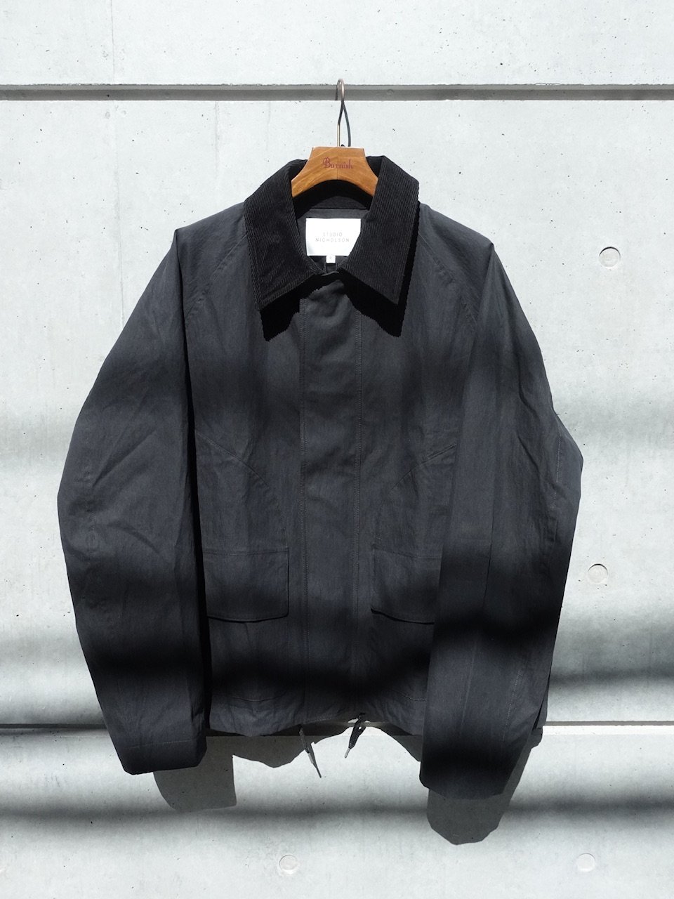 Studio Nicholson CIRCESNW1608PARCHMENT 関税送料込 STUDIO NICHOLSON /CORDE 5GG クルーネック ジャンパー | STUDIO
