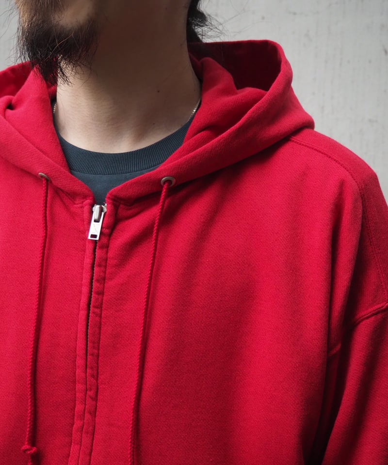 AURALEE(MENS) / HIGH TWIST LIGHT SWEAT ZIP PARK AURALEE(MENS) / HIGH TWIST LIGHT SWEAT ZIP PARK