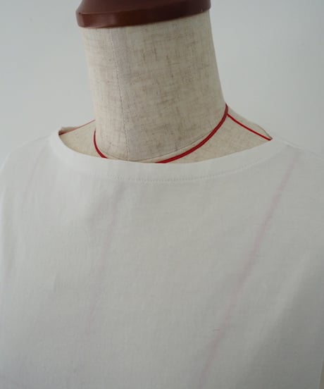 AURALEE(WOMENS) / HIGH GAUGE COTTON JERSEY BOAT NECK L/S TEE