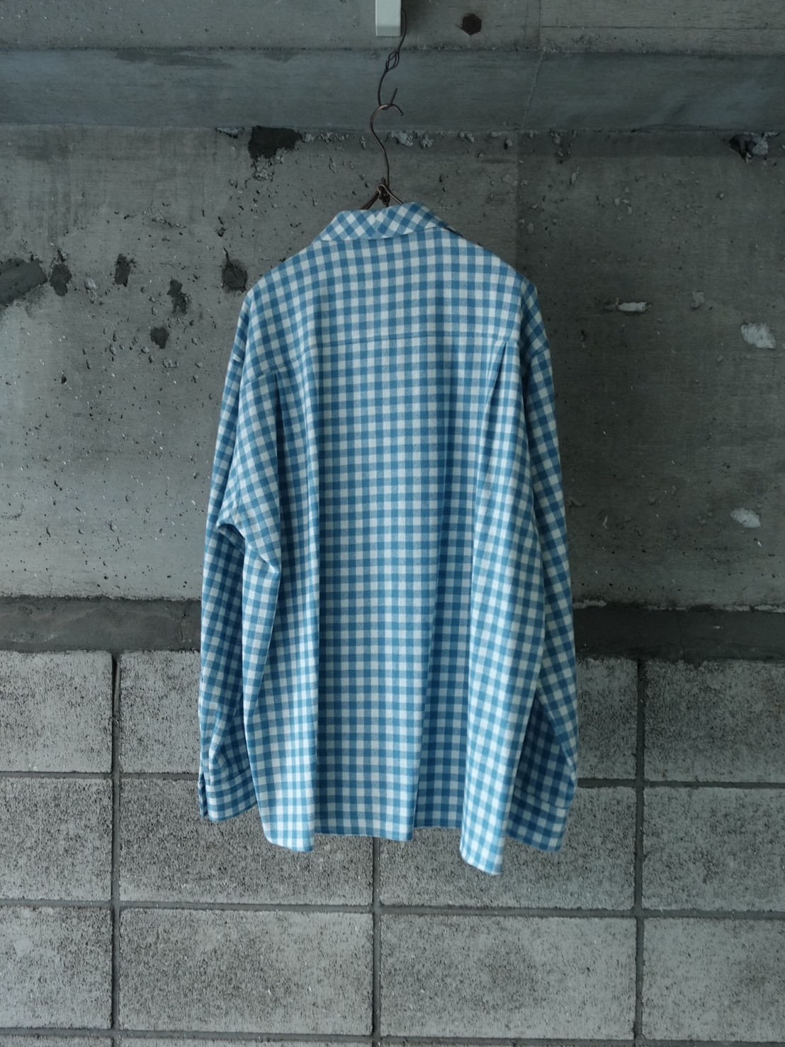 AURALEE(MENS) / AIRY SMOOTH CASHMERE SHIRT BLOU