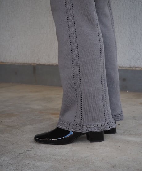 JoICEADDED / TRIANGLE PATTERN KNIT PANTS