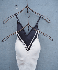 HAKUJI / RANDOM RIB BRA CAMISOLE