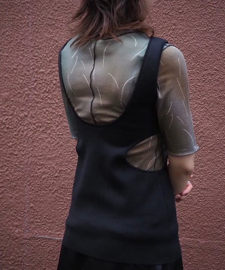 AURALEE(WOMENS) / DOUBLE FACED SILK COTTON KNIT LONG TANK