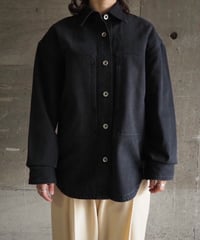 STUDIO NICHOLSON (WOMENS) / PASO DENIM PATCH POCKET SHIRT