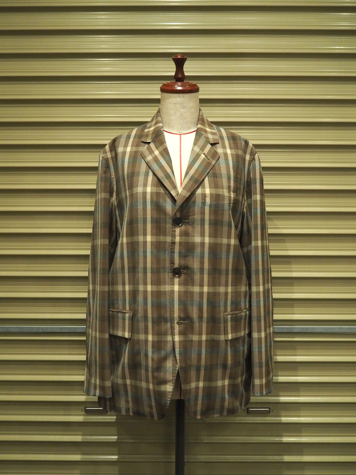 【美品】サイズ5 AURALEE SUPERFINE TROPICAL AURALEE(WOMENS) / SUPER FINE TROPICAL WOOL CHEC