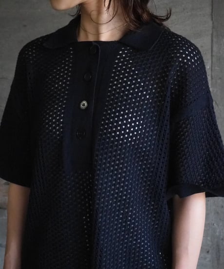 JOHN SMEDLEY(WOMENS)  / MATHIE LACE SHIRT SS