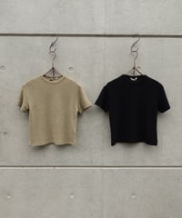 AURALEE(WOMENS) / WASHABLE WOOL PILE TEE