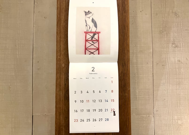 猫　A 最終値下げしました！ 坂本千明 2026カレンダー「ねこのうた」 | 本・中川