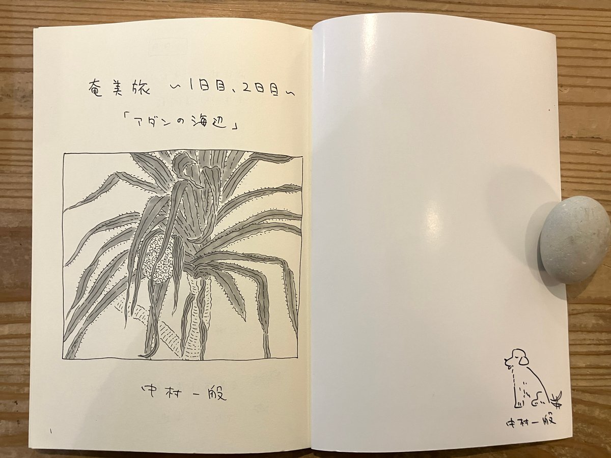 サイン入り》中村一般（中村雅奈）「奄美旅【上】1日目、2日目 アダン