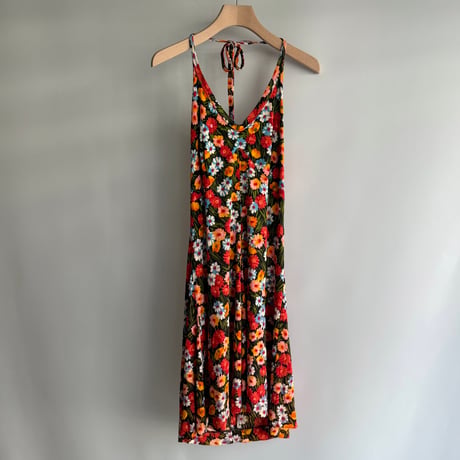 Floral halter neck cami dress