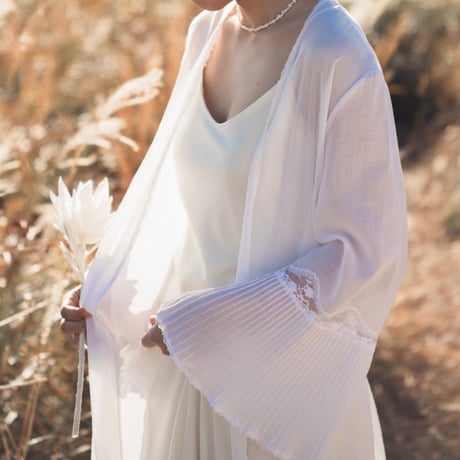 【RENTAL】Gauze long gown