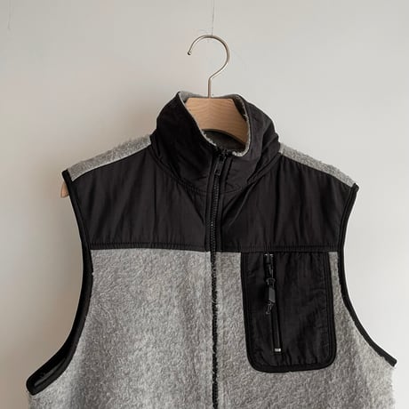 Gray fleece vest