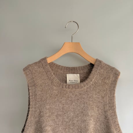 Alpaca blend knit vest