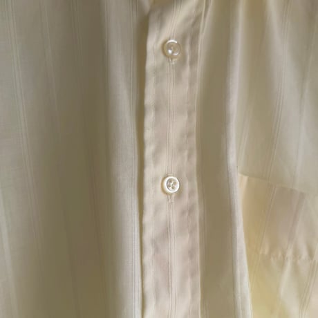 yellow sheer striped shirt