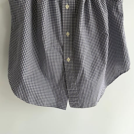 Ribbon gather camisole (Navy)