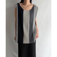 Dark blue vertical striped tops