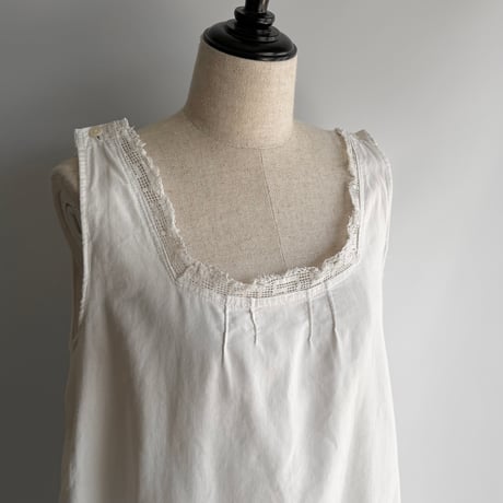 Sleeveless white dress