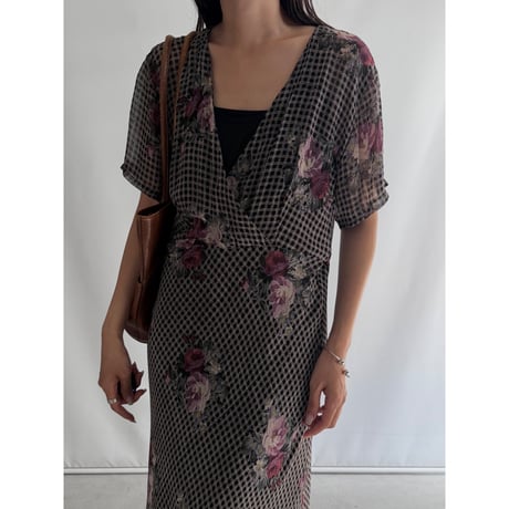 Sheer flower dress