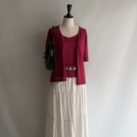 Bordeaux ensemble knit