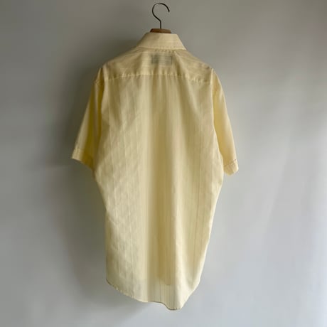 yellow sheer striped shirt