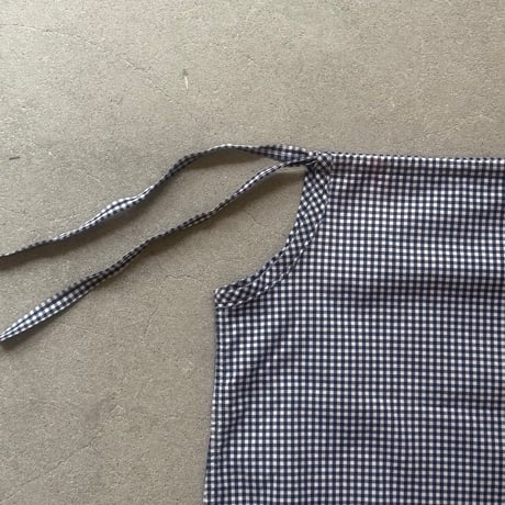 Ribbon gather camisole (Navy)