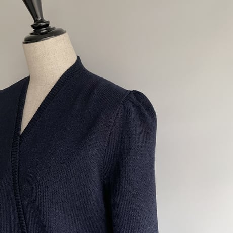 Navy knit one-piece