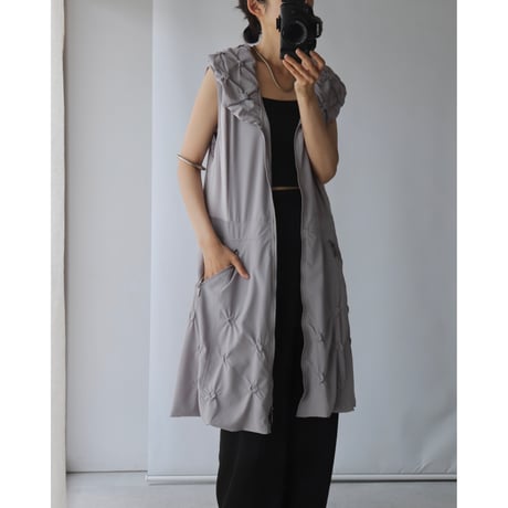 Gathered design one-piece