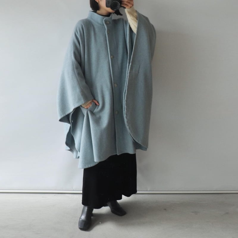 Sax poncho coat | and C