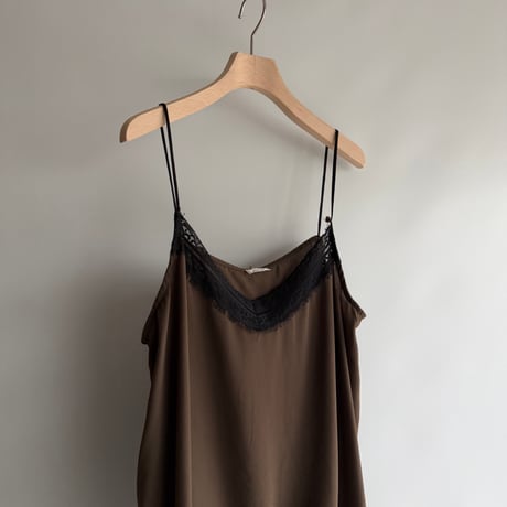 Brown lace camisole