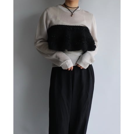 Peplum knit