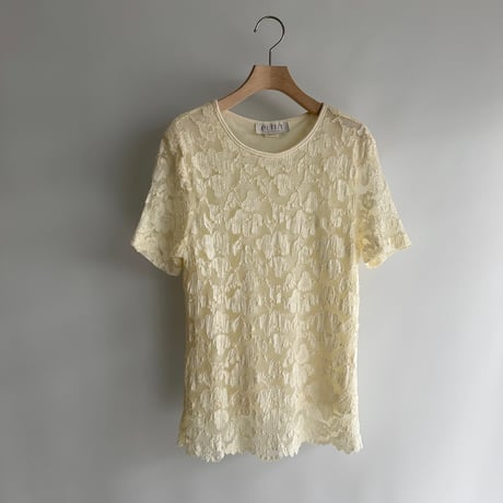 Ivory lace T-shirt