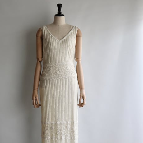 【RENTAL】Beads embroidery dress