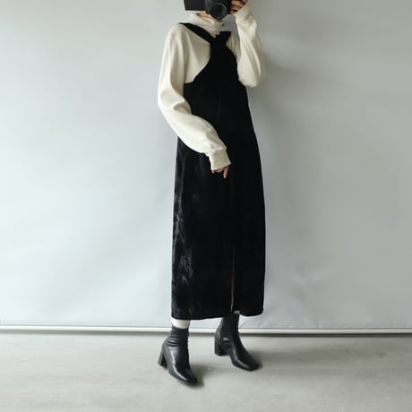 Velours cross one-piece