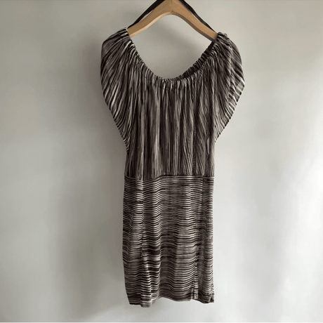 Zebra gathered top