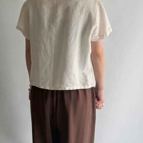 Linen short sleeve shirt