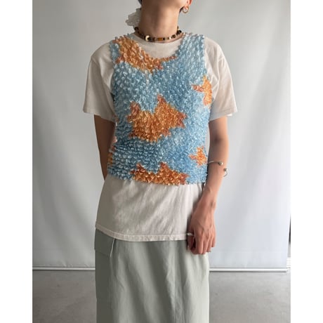 Popcorn knit tank