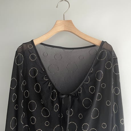 Gold lame black tops