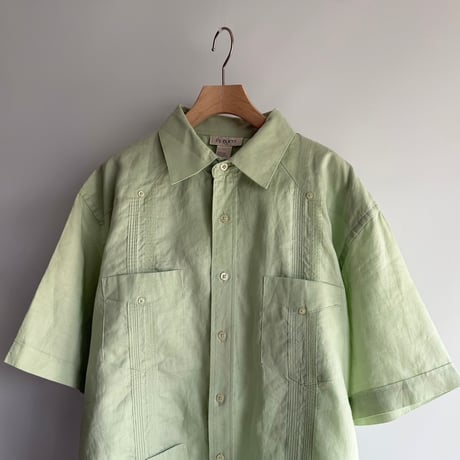 Mint green linen shirt