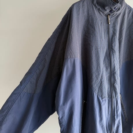 Navy check outer