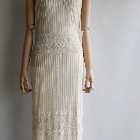 【RENTAL】Beads embroidery dress