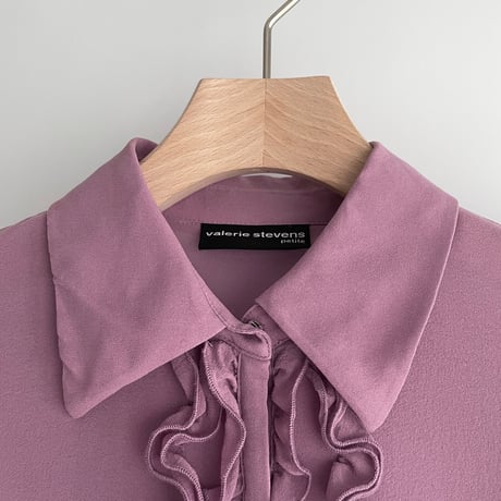 Pink purple frill shirt