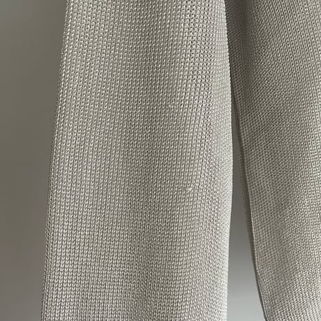 Silver gray sheer knit