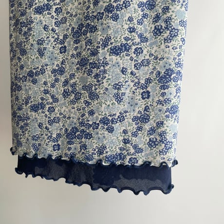 Light blue floral print dress