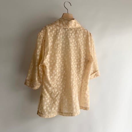 Dot sheer lame tops