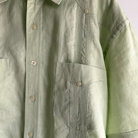 Mint green linen shirt