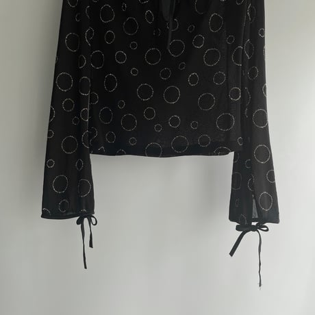Gold lame black tops