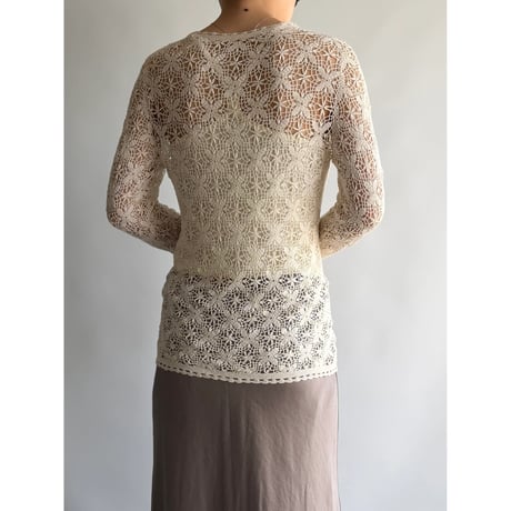 white lace cardigan