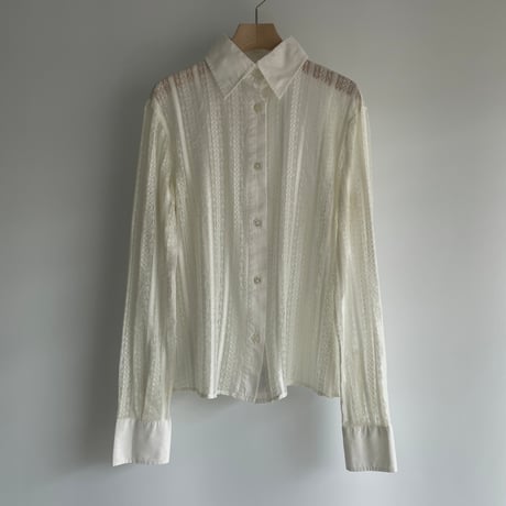 White lace shirt