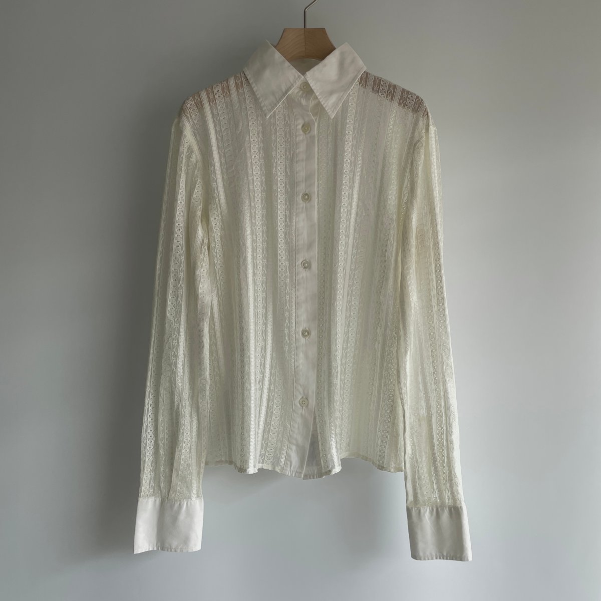 White lace shirt | and C
