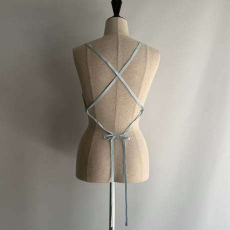 lace bustier（light blue ribbon）